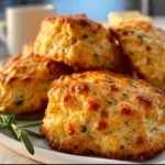 Savory breakfast protein biscuits for a healthy morning meal