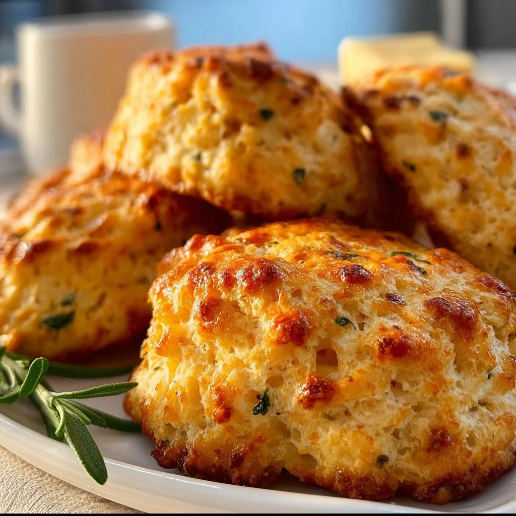 Savory breakfast protein biscuits for a healthy morning meal