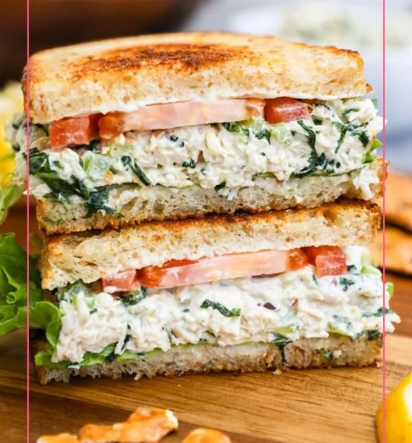 15 Minute Lemon Basil Chicken Salad with fresh ingredients and vibrant flavors.