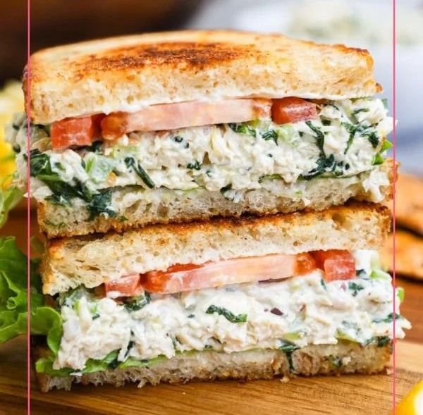 15 Minute Lemon Basil Chicken Salad