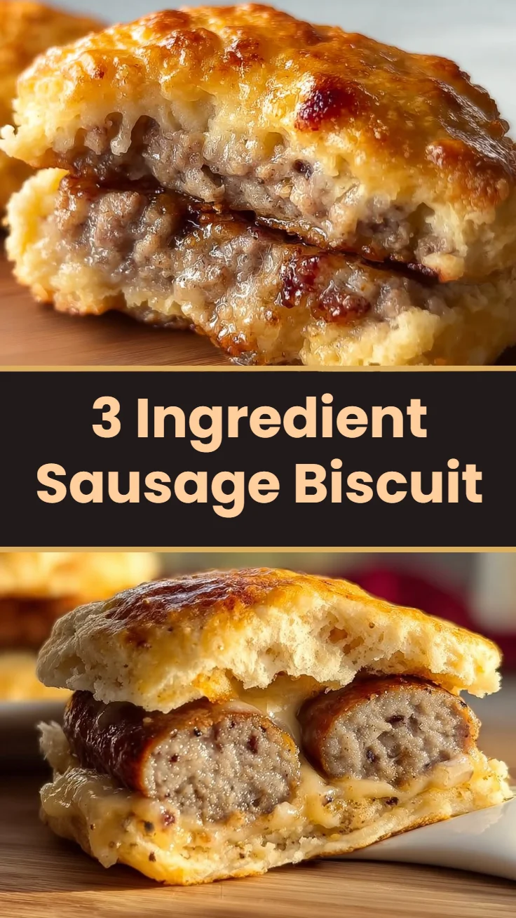 3 Ingredient Sausage Biscuit