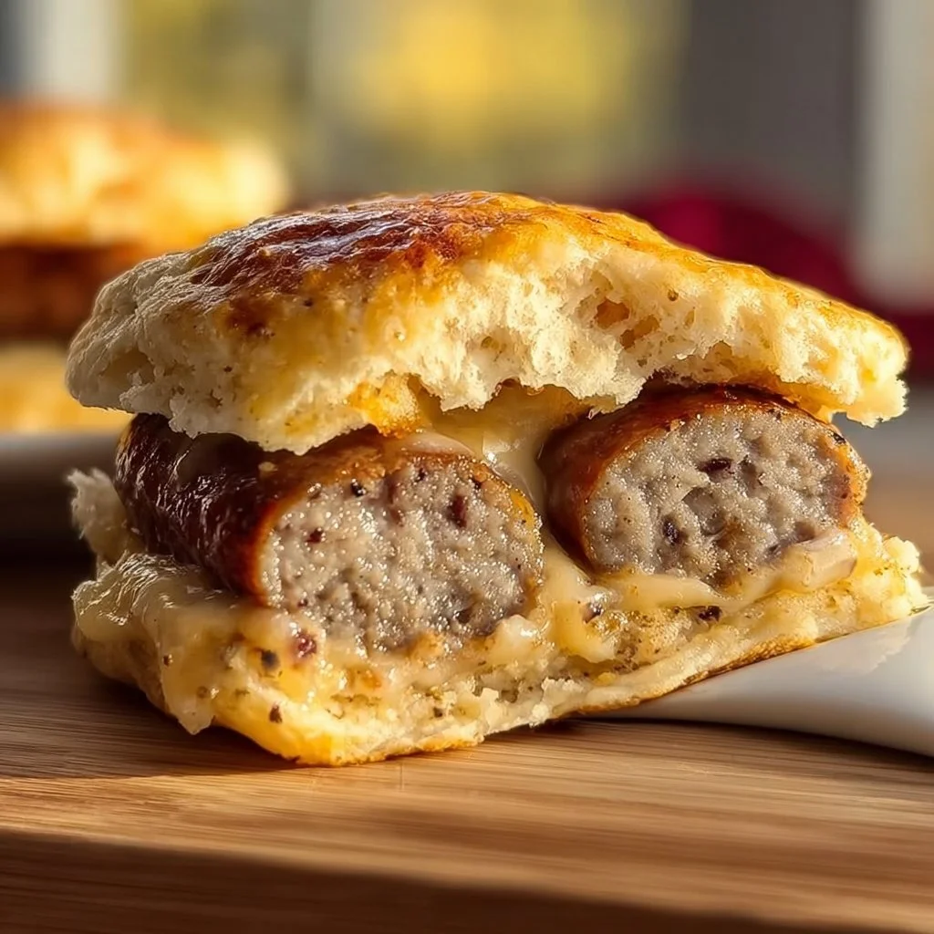 3 Ingredient Sausage Biscuit
