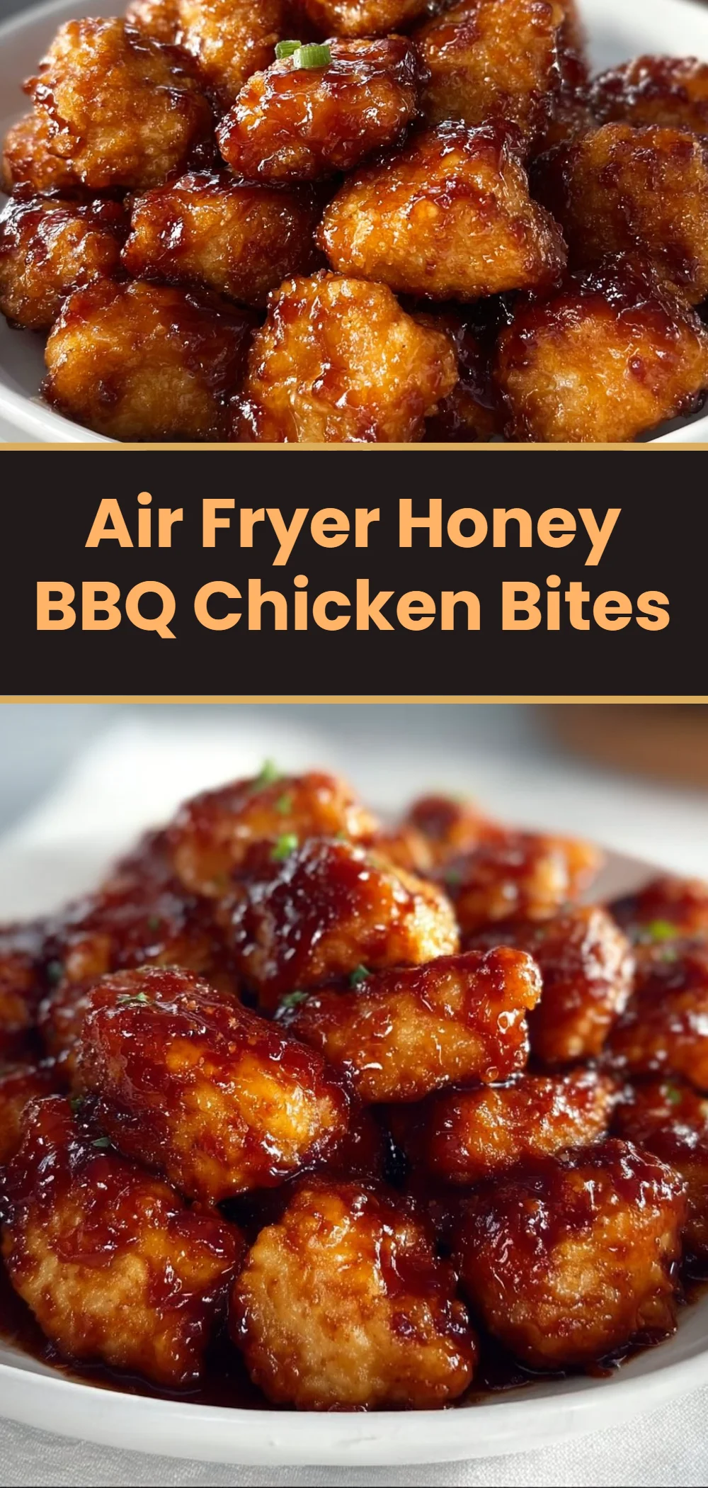 Air Fryer Honey BBQ Chicken Bites