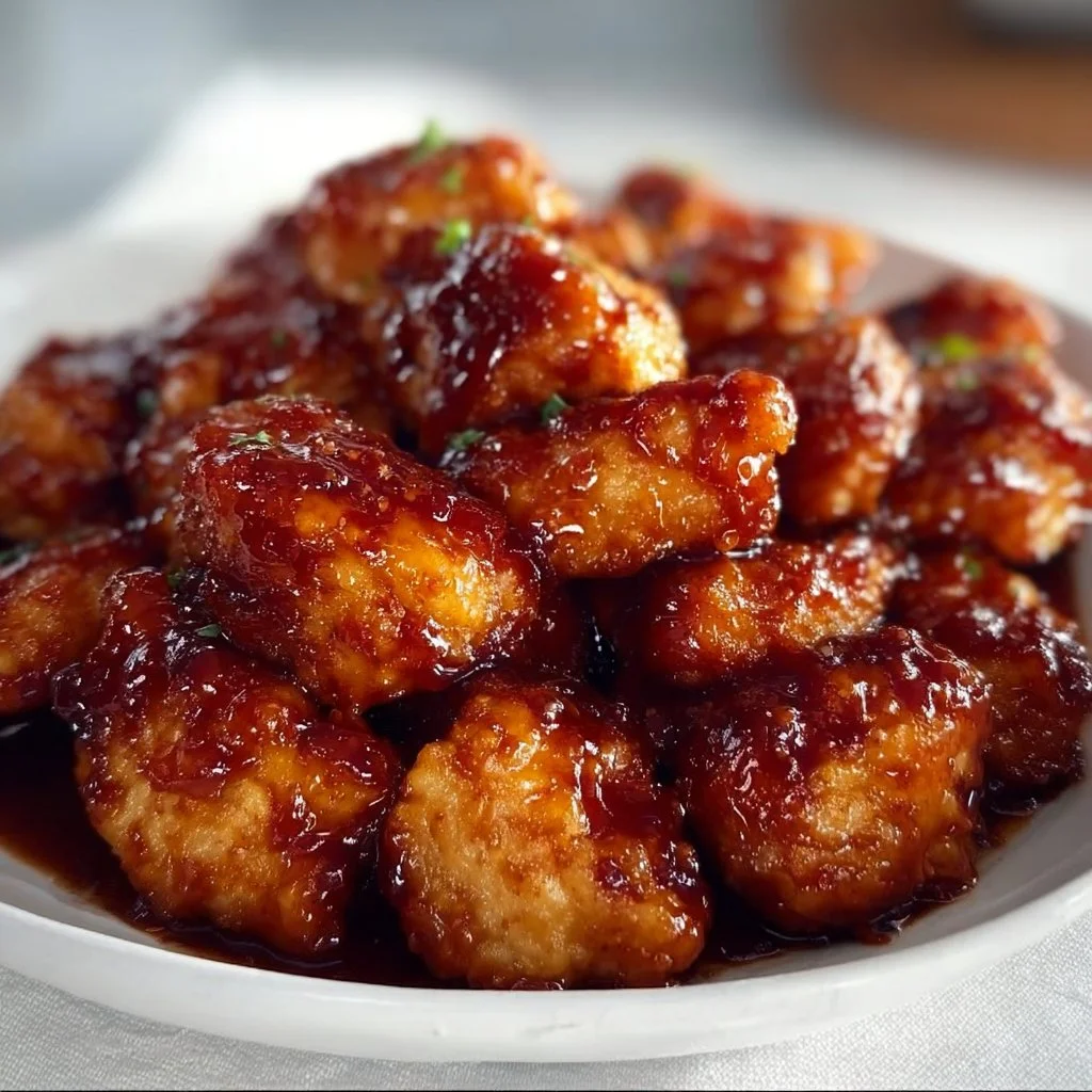 Enjoy Irresistible Air Fryer Honey BBQ Chicken Bites Today!