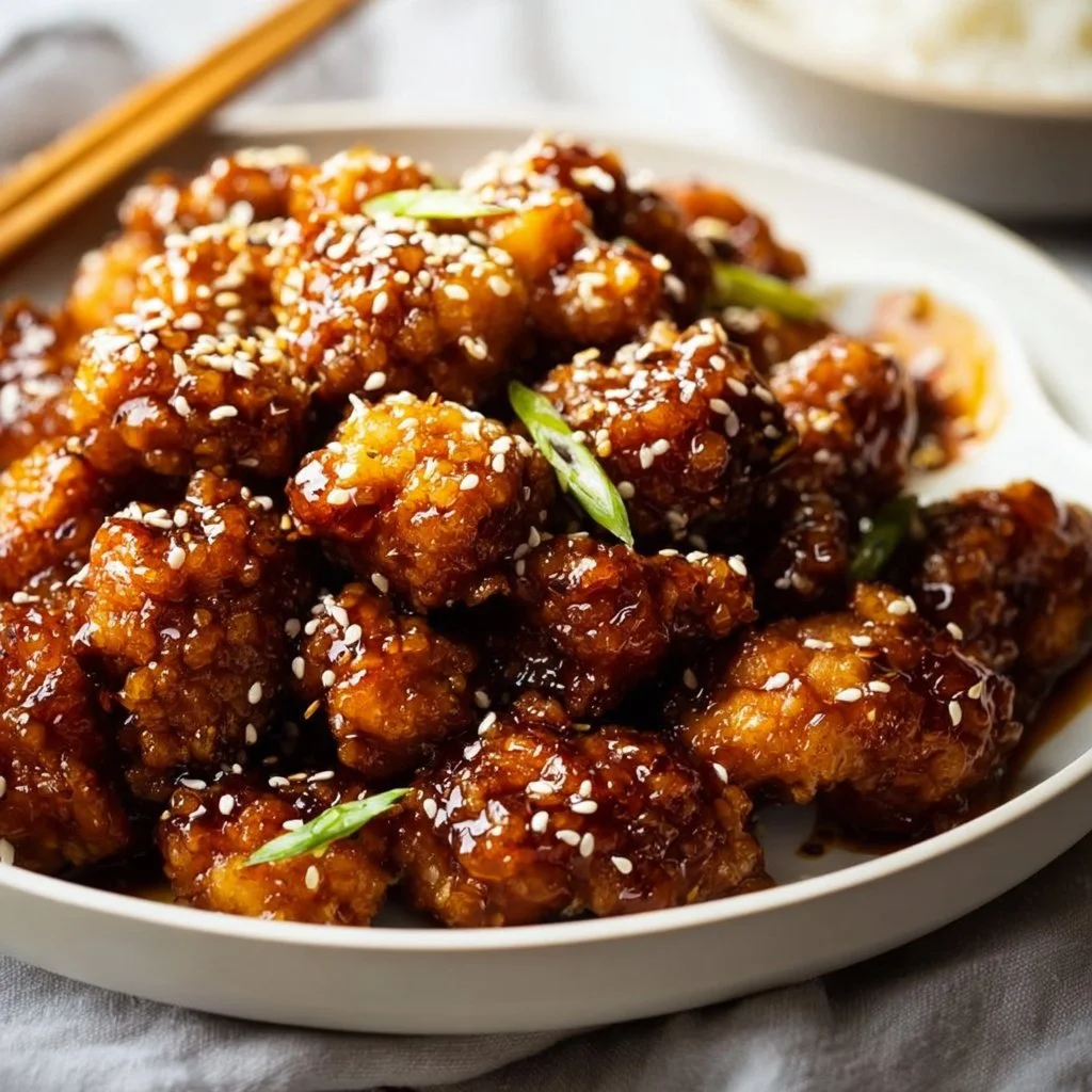 Air Fryer Honey Sesame Chicken