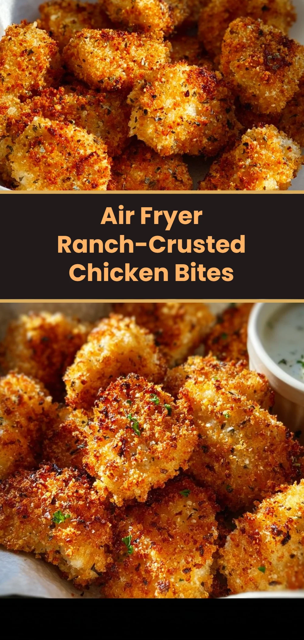 Air Fryer Ranch-Crusted Chicken Bites