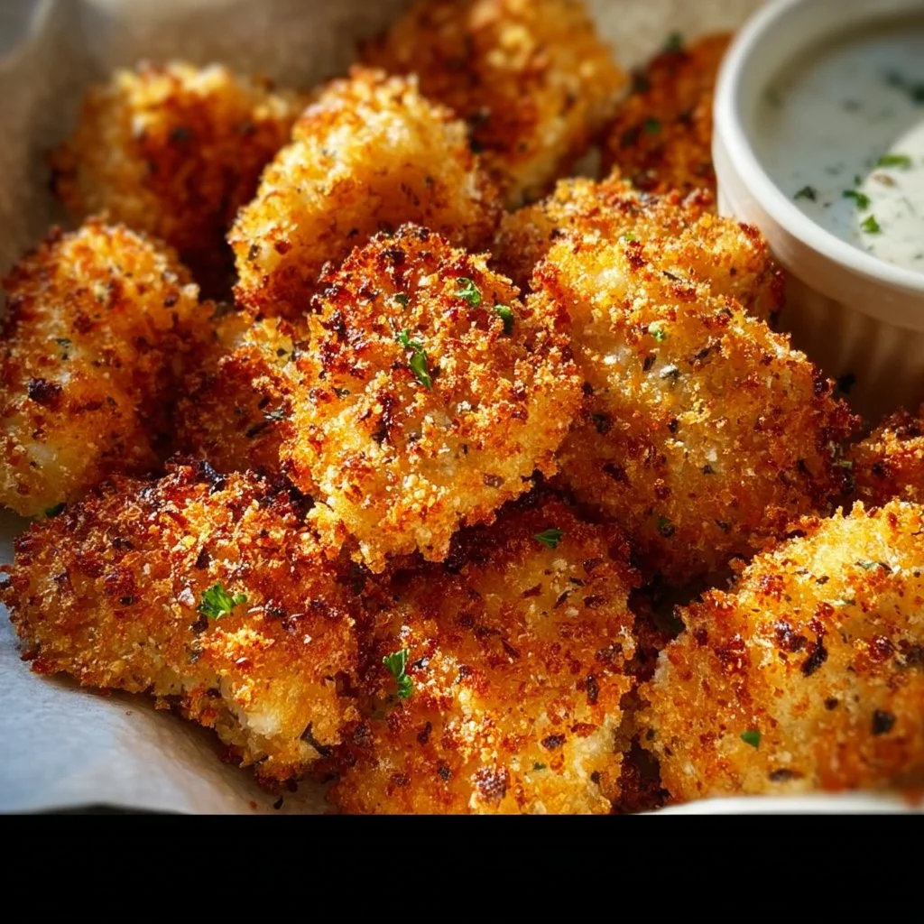 Air Fryer Ranch-Crusted Chicken Bites