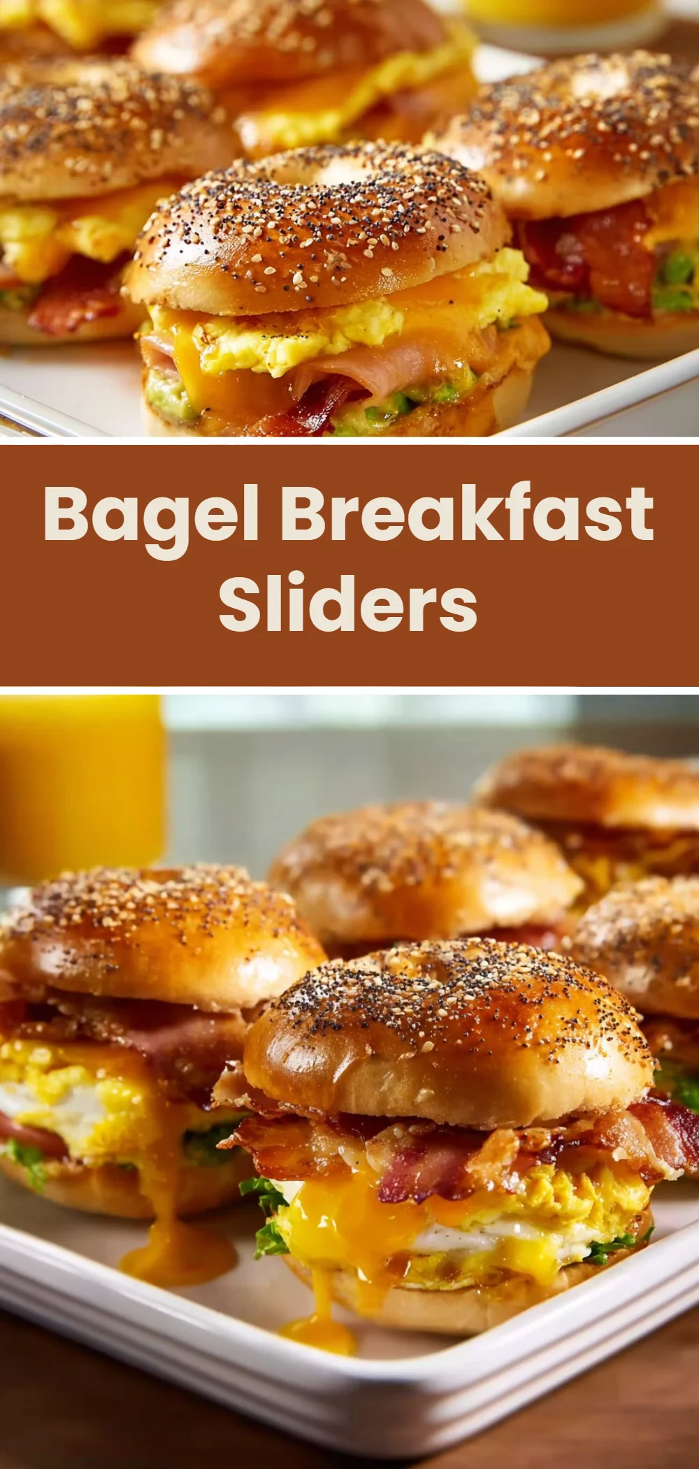 Bagel Breakfast Sliders