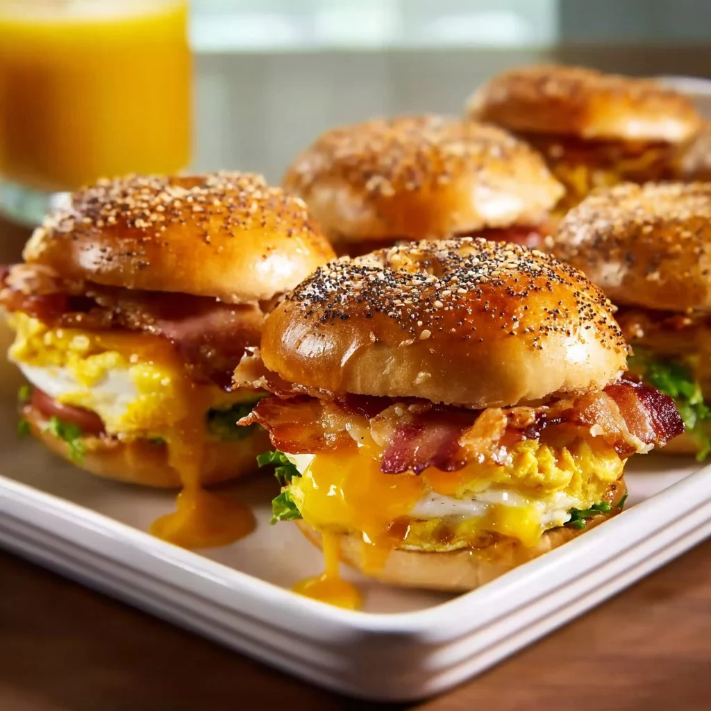 Bagel Breakfast Sliders