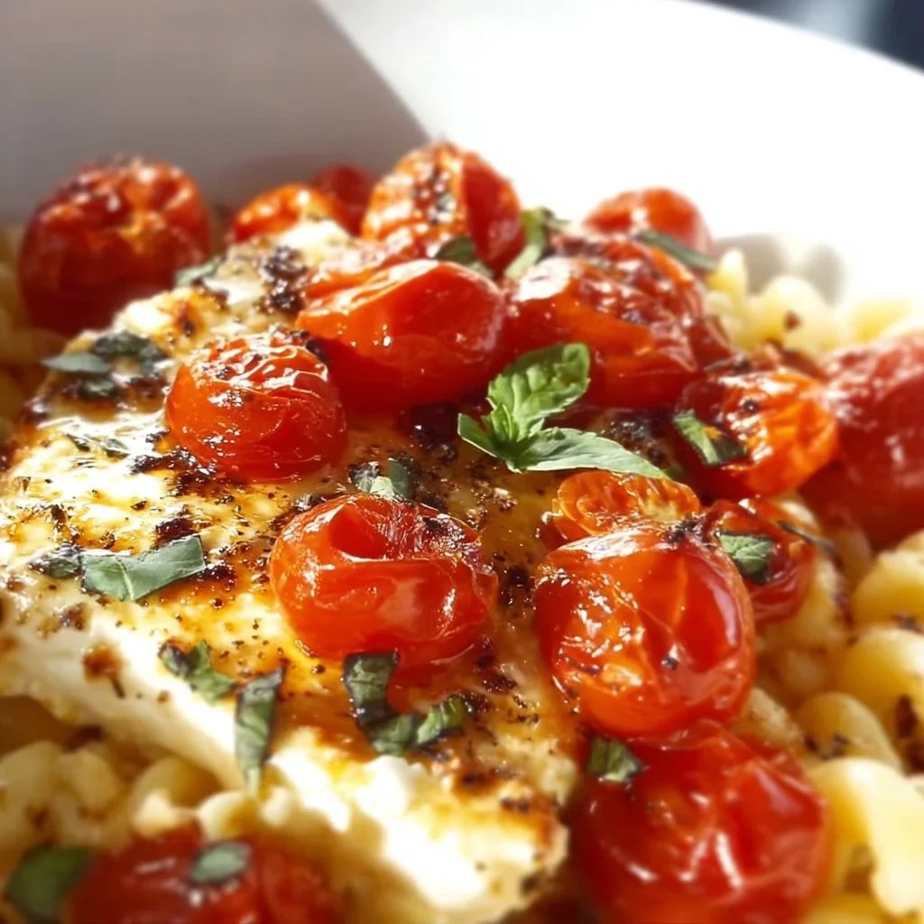 Baked Feta Pasta With Cherry Tomatoes