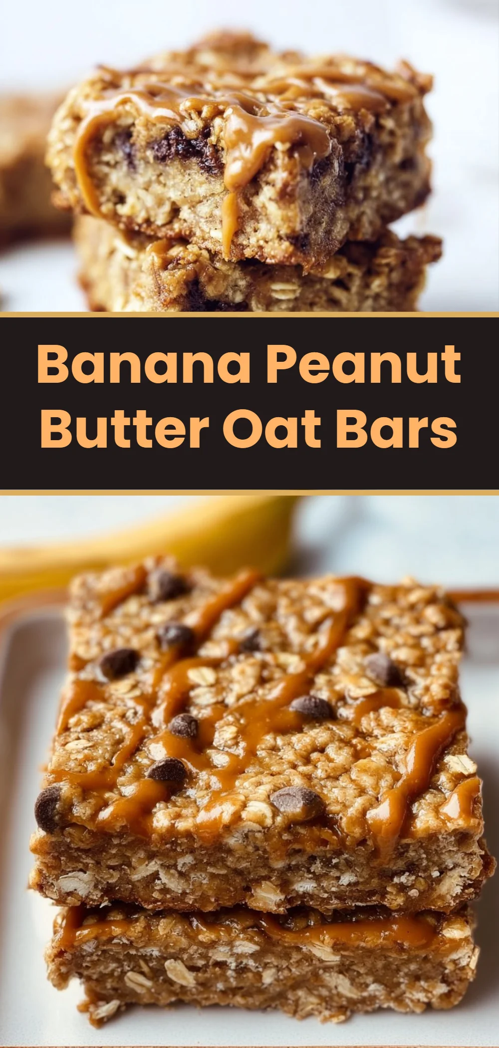 Banana Peanut Butter Oat Bars