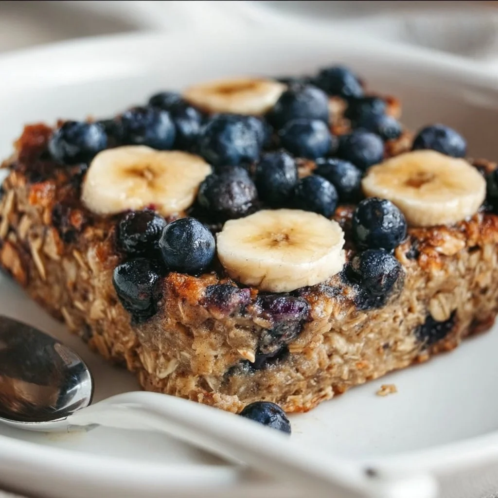 Blueberry Banana Baked Oatmeal