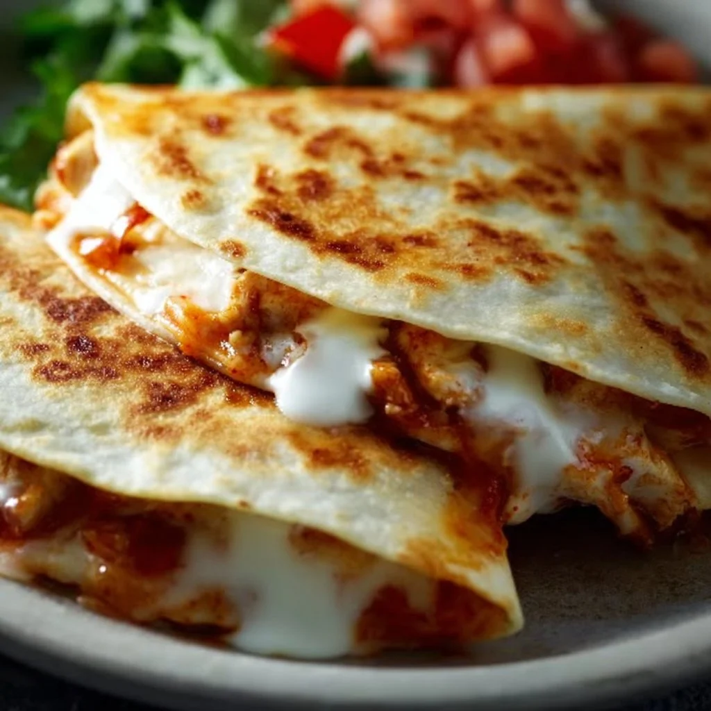 Cheesy Salsa Chicken Quesadillas