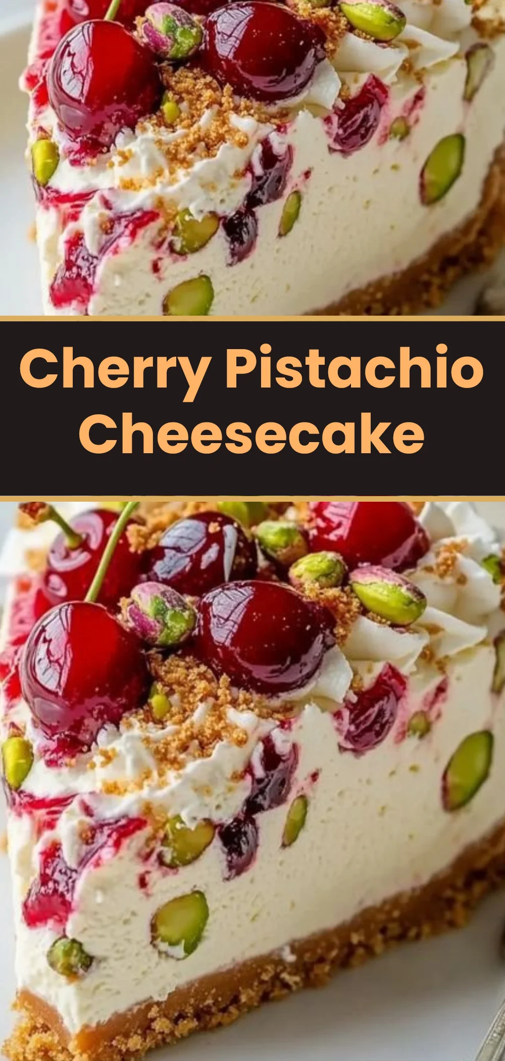 Cherry Pistachio Cheesecake