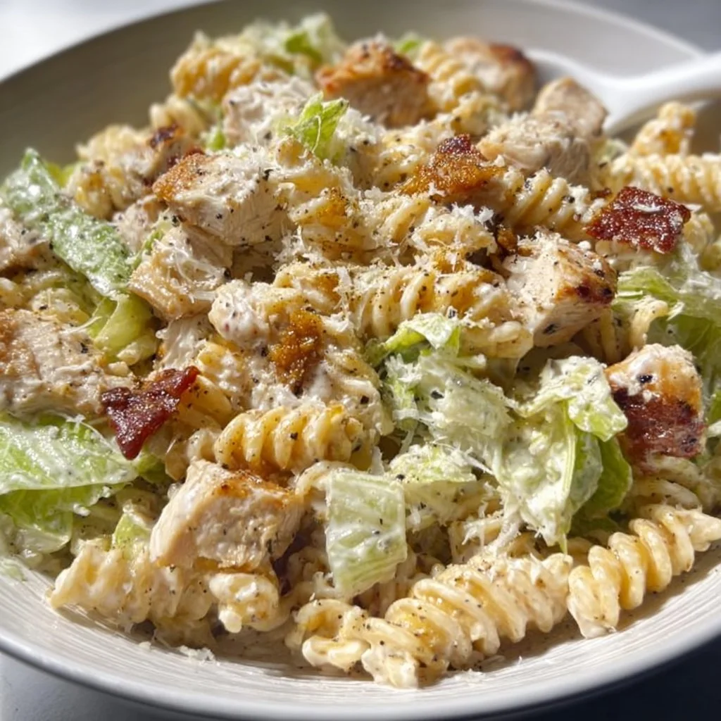Chicken Caesar Pasta Salad recipe