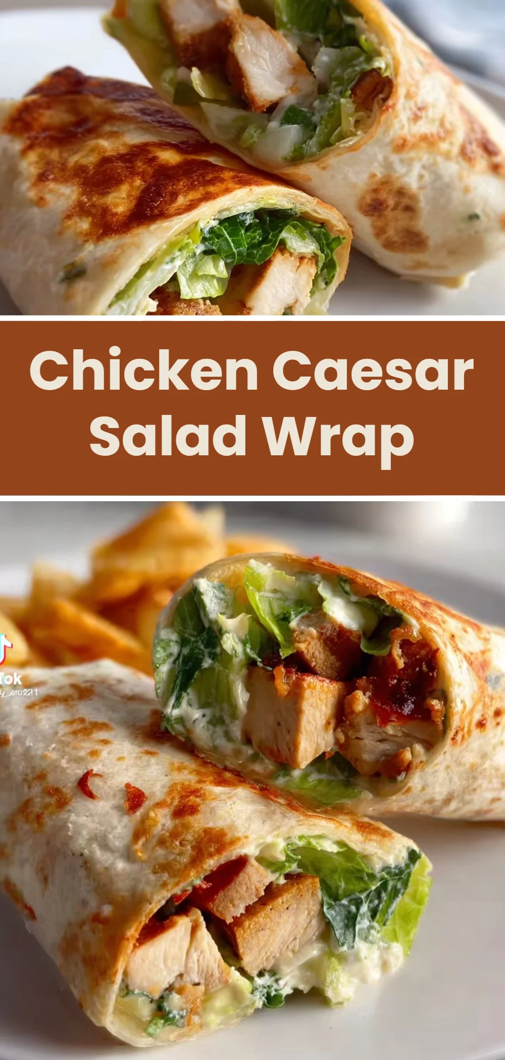 Chicken Caesar Salad Wrap