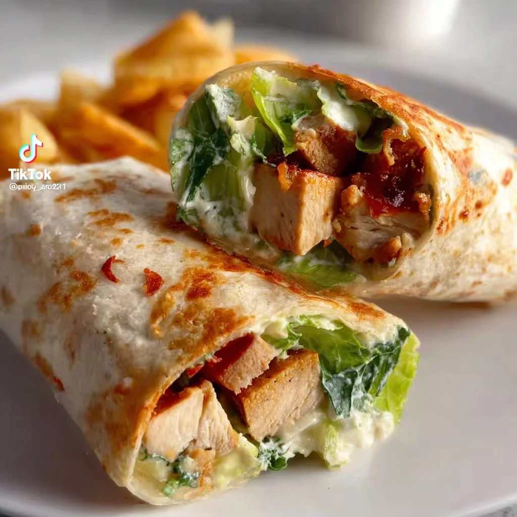 Chicken Caesar Salad Wrap