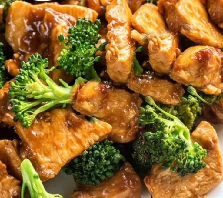 Delicious Chinese chicken and broccoli dish served in a bowl