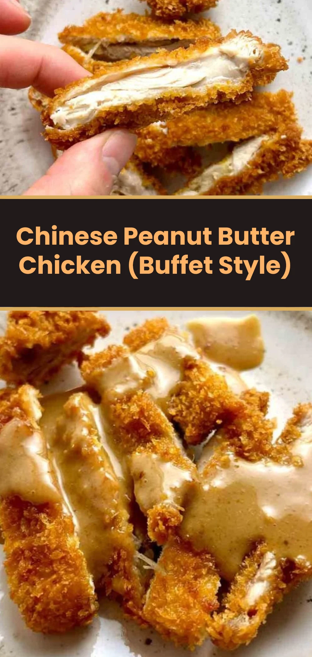 Chinese Peanut Butter Chicken (Buffet Style)