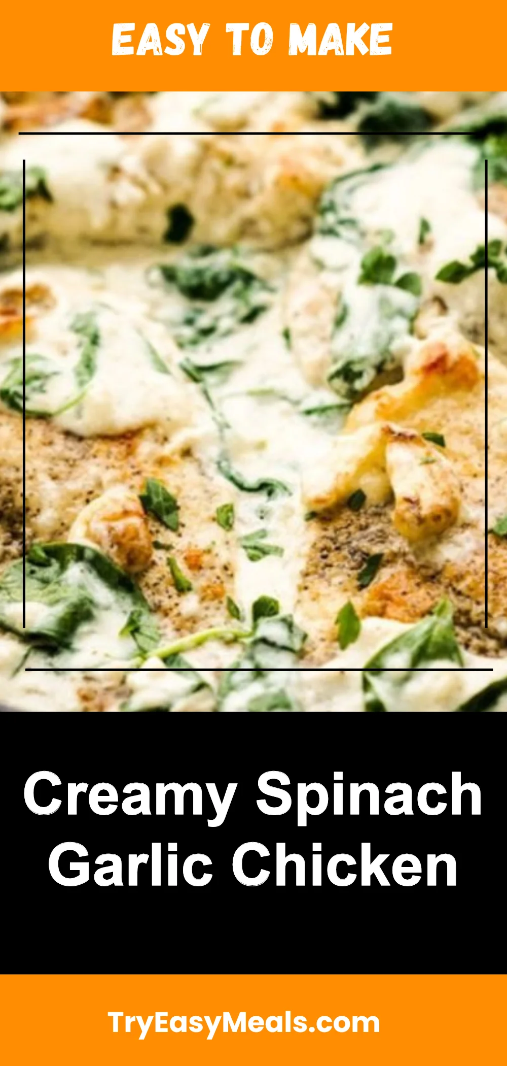 Creamy Spinach Garlic Chicken