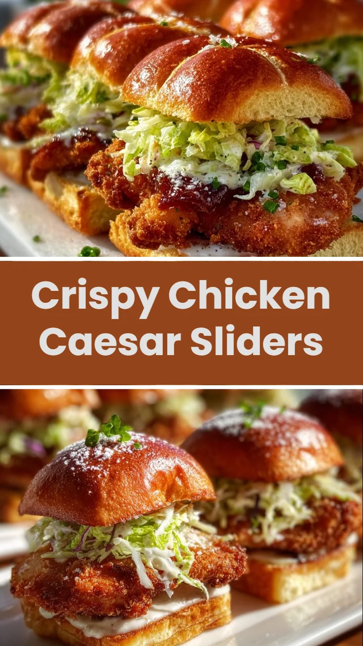 Crispy Chicken Caesar Sliders