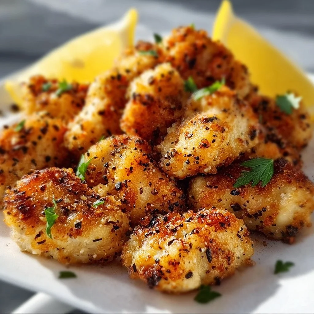 Crispy Lemon Pepper Chicken Bites