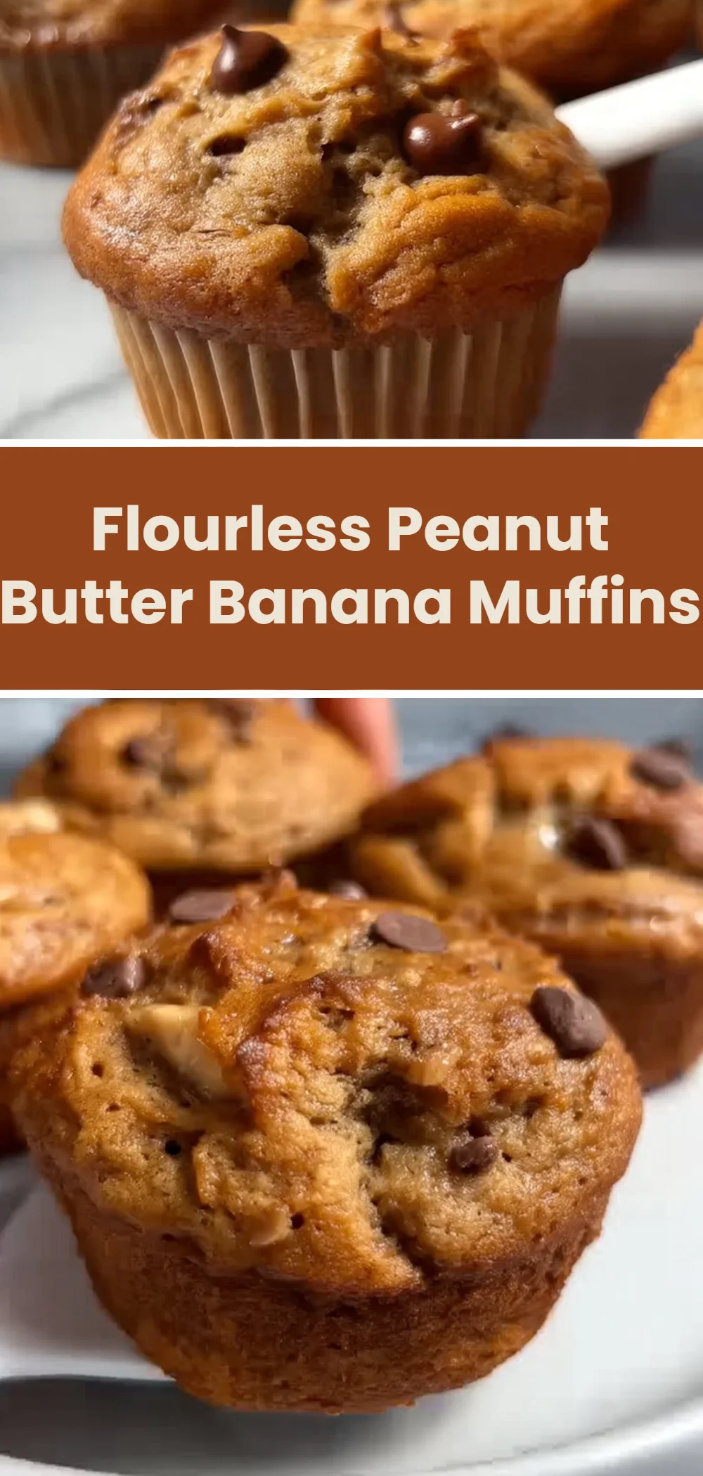 Flourless Peanut Butter Banana Muffins