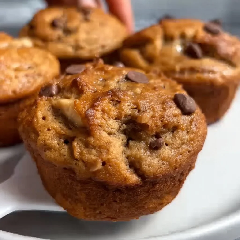 Flourless Peanut Butter Banana Muffins TikTok: @healthyfitnessmedia