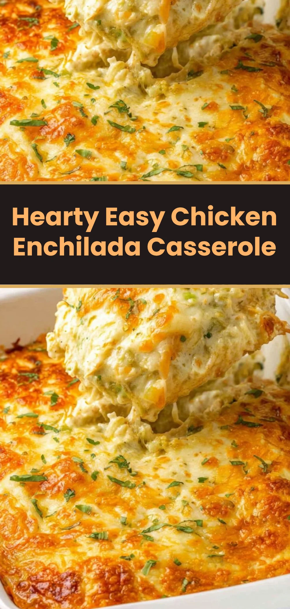 Hearty Easy Chicken Enchilada Casserole