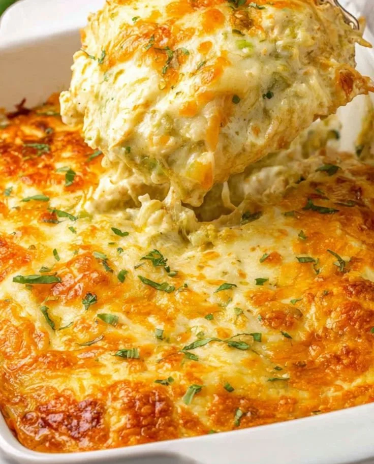 Hearty Easy Chicken Enchilada Casserole