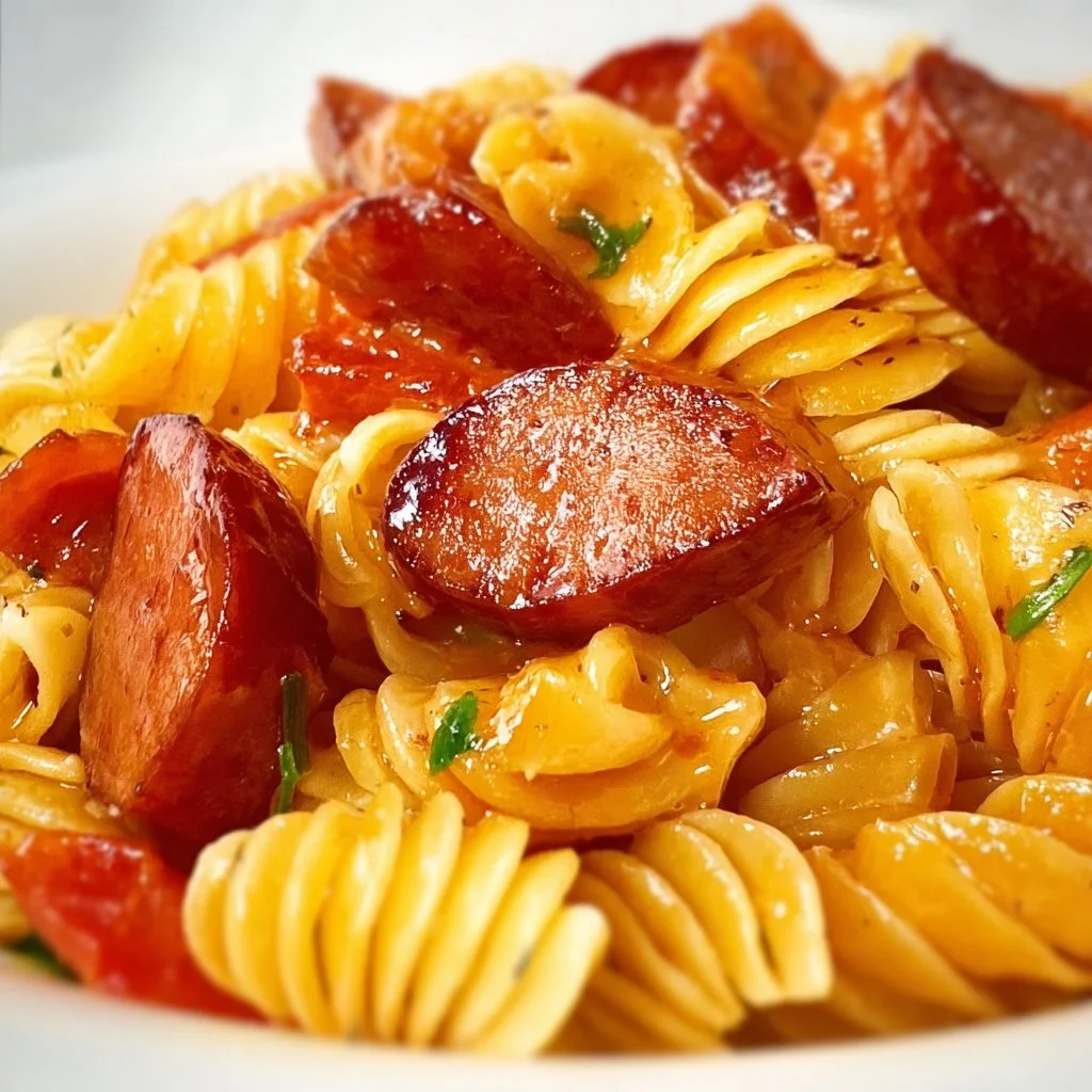 Honey BBQ Kielbasa Pasta