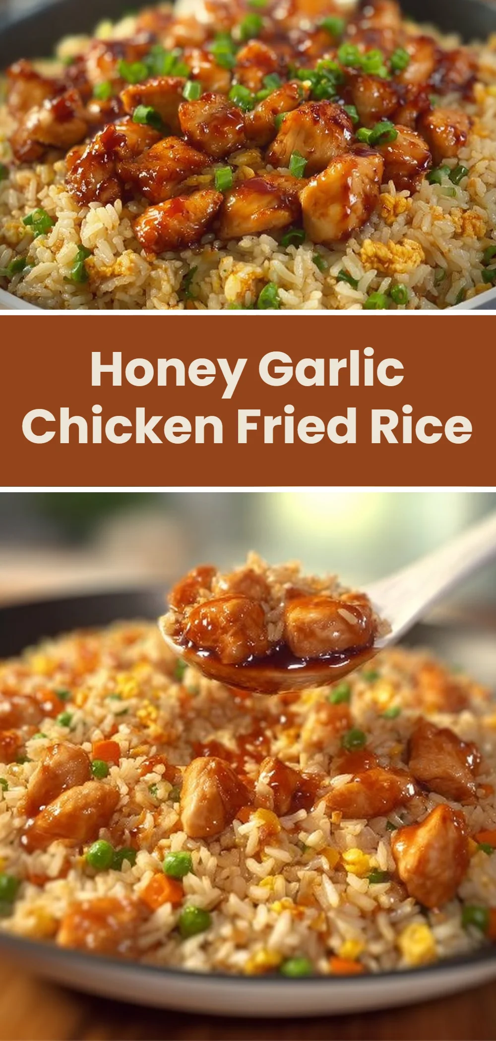 Honey Garlic Chicken Fried Rice