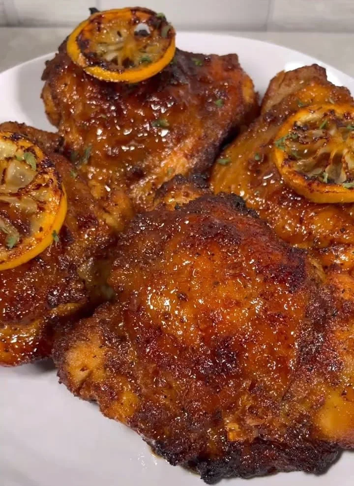 Honey Garlic Lemon Pepper Chicken Thighs