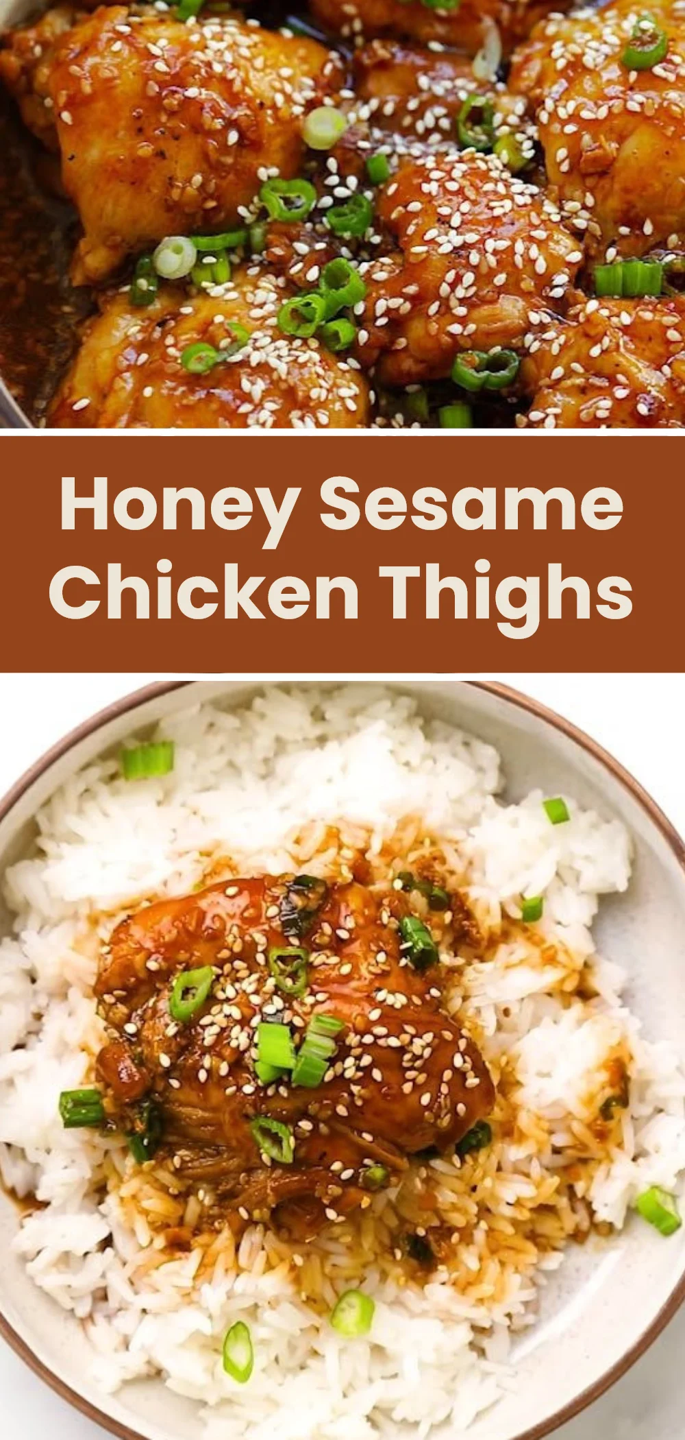 Honey Sesame Chicken Thighs