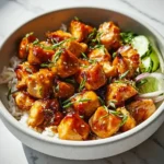 Hot Honey Chicken Bowls 3 Delicious Hot Honey Chicken Bowl with rice and vegetables