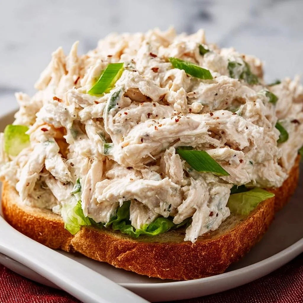 Delicious chicken salad Chick copycat recipe served in a bowl
