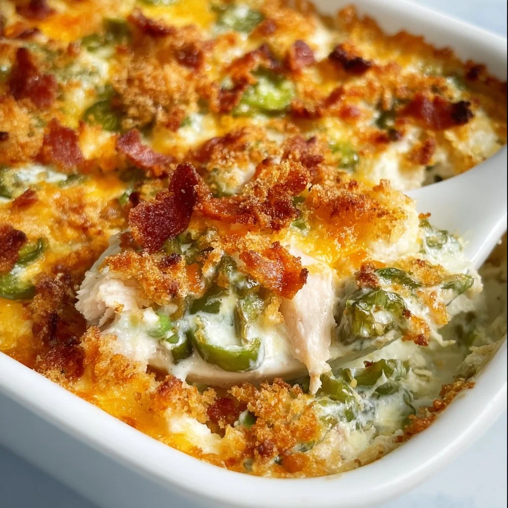 Keto Jalapeno Popper Chicken Casserole