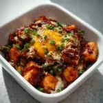 Delicious Lazy Girl Honey BBQ Bowls with tender chicken and fresh veggies.