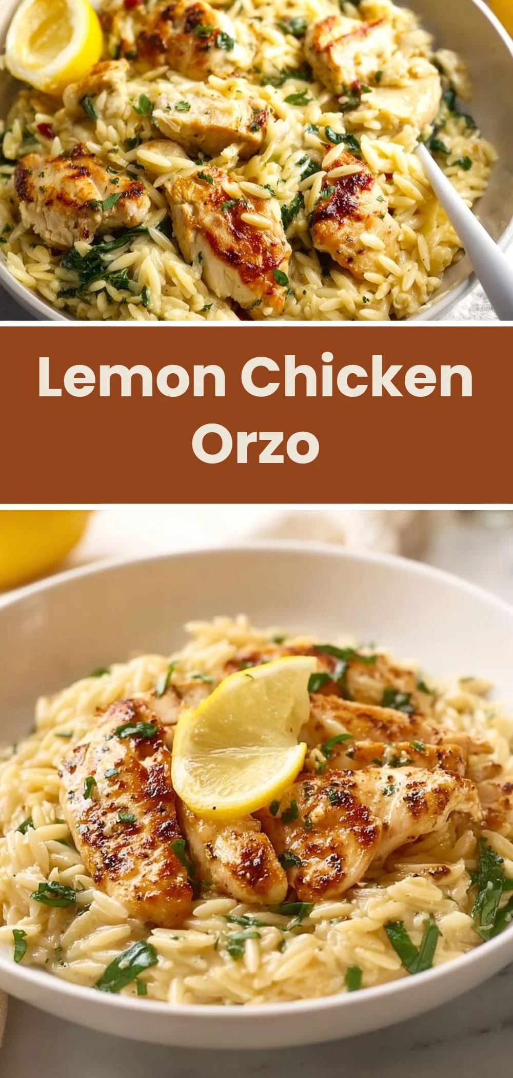 Lemon Chicken Orzo