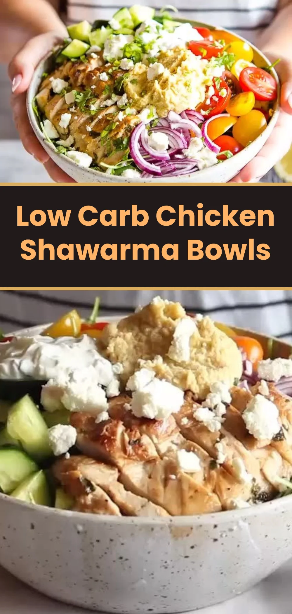 Low Carb Chicken Shawarma Bowls