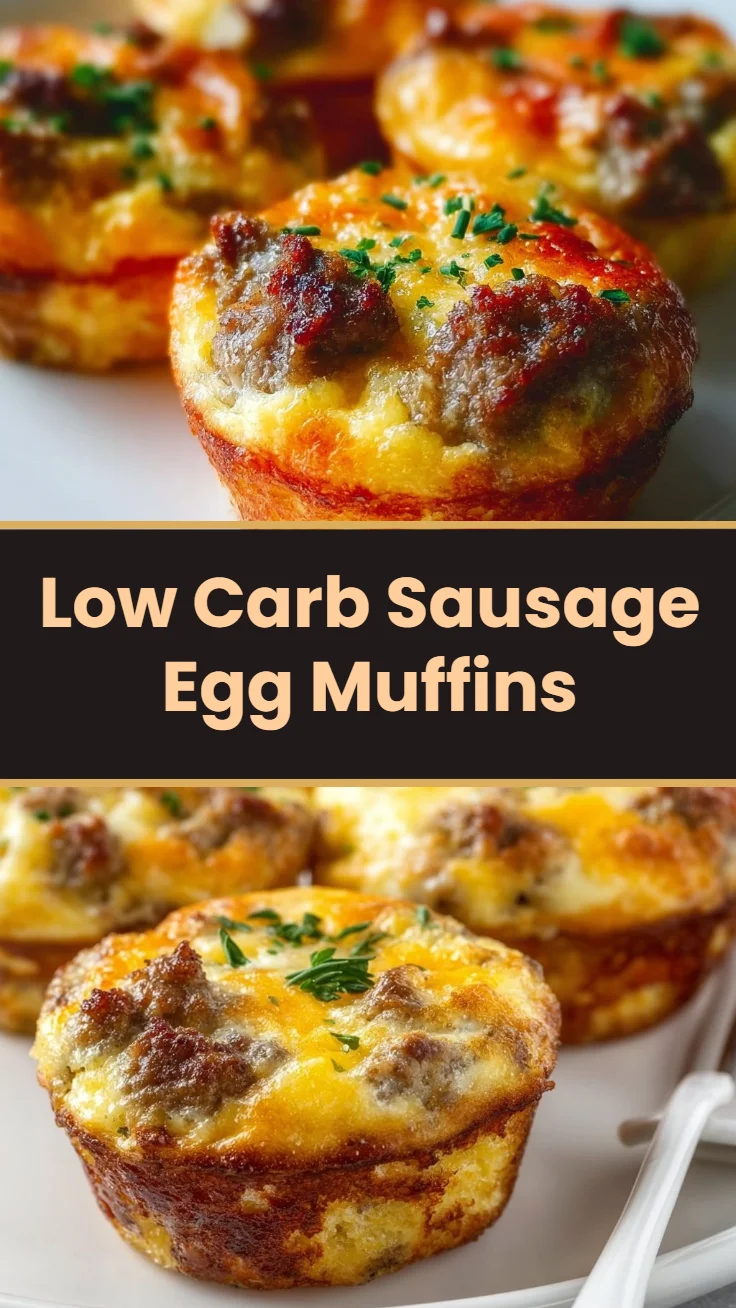 Low Carb Sausage Egg Muffins