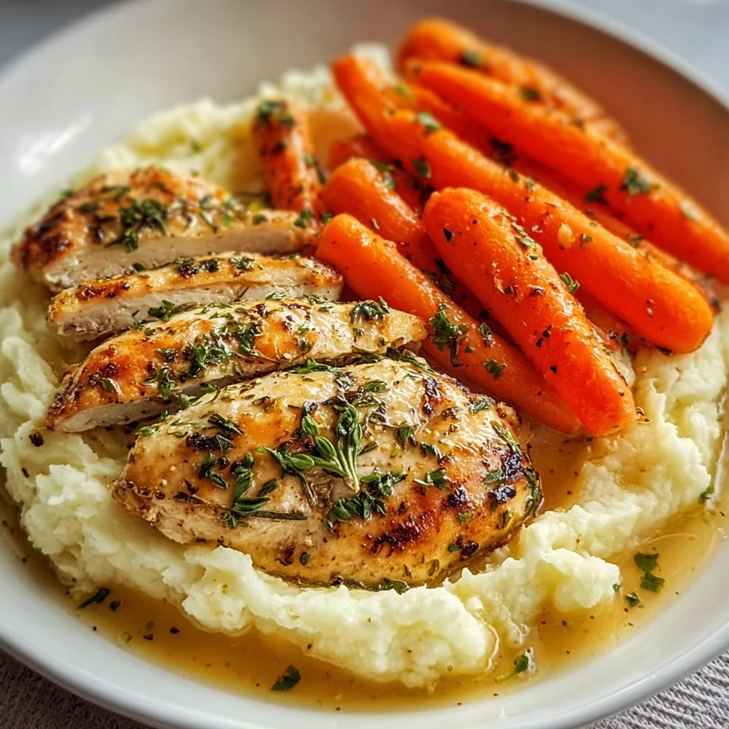 Make Garlic Herb Chicken with Mashed Potatoes