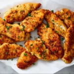 No breading air fryer chicken tenders cooked to perfection