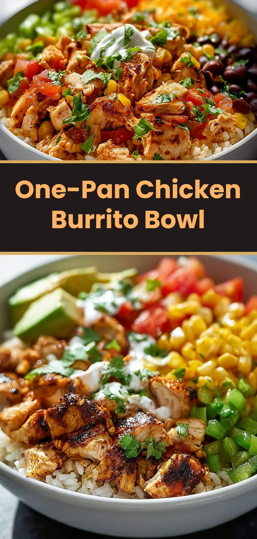 One-Pan Chicken Burrito Bowl