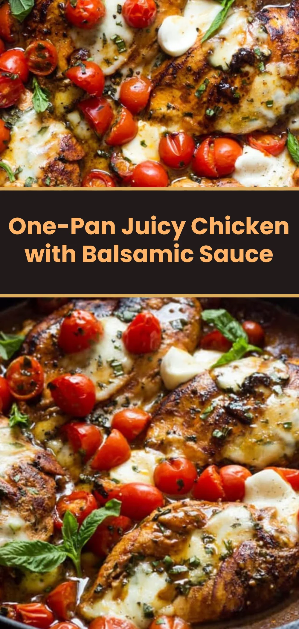 One-Pan Juicy Chicken with Balsamic Sauce