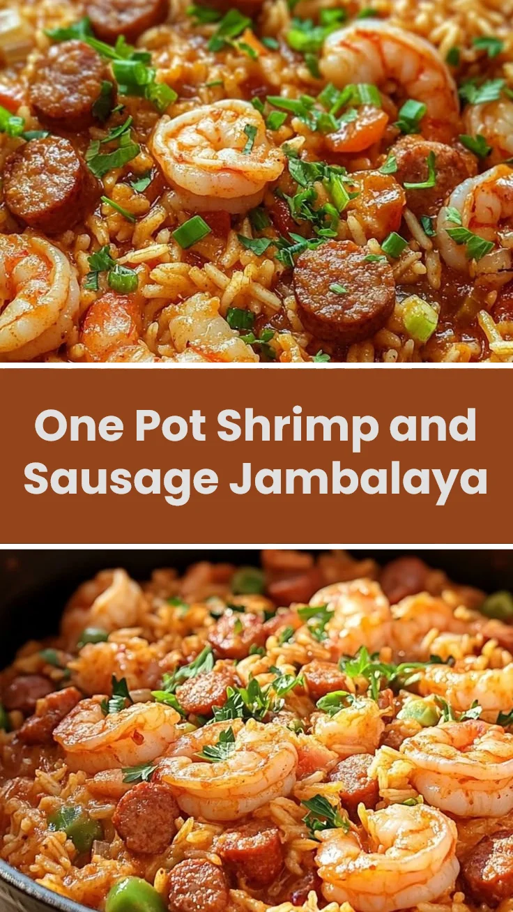One Pot Shrimp and Sausage Jambalaya