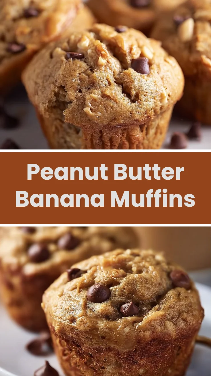 Peanut Butter Banana Muffins