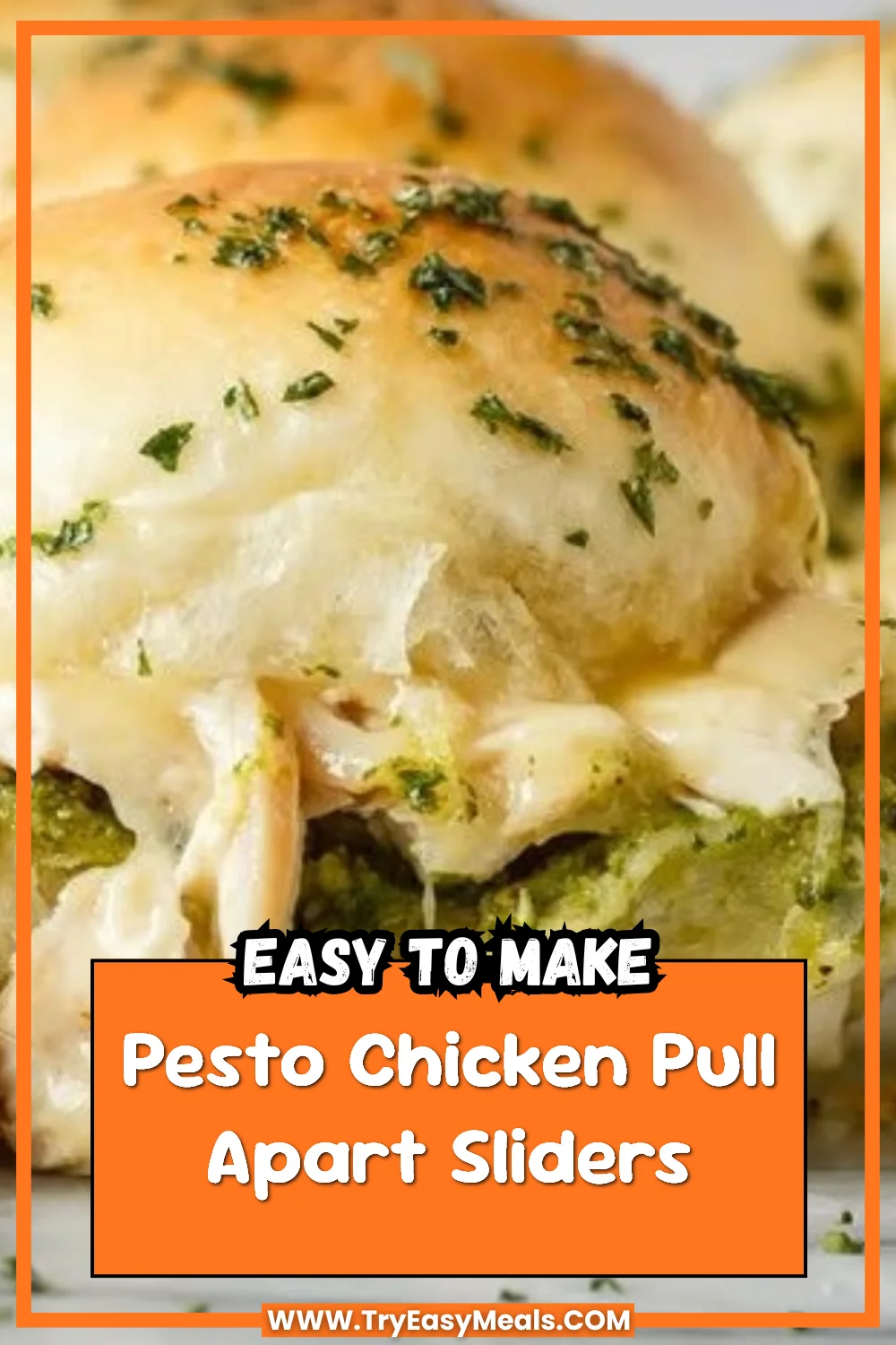 Pesto Chicken Pull Apart Sliders