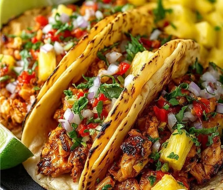 Pineapple Chicken Tacos