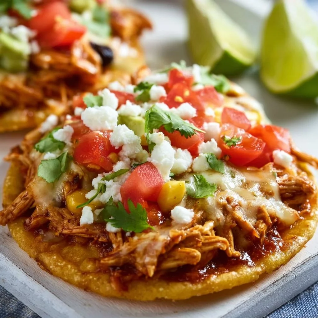 Shredded Chicken Tostadas